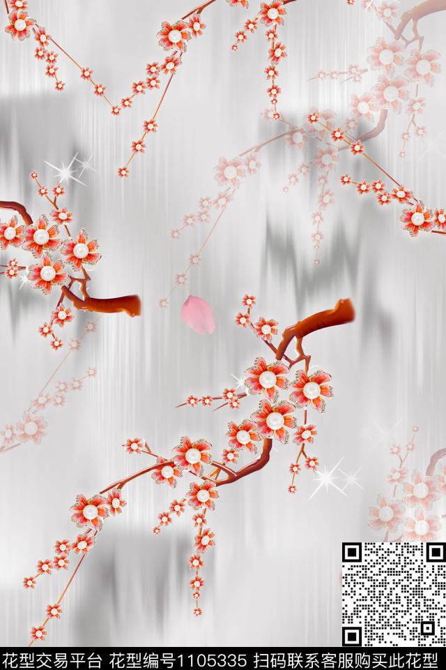 数码华亿平台休闲花卉数码印花华亿平台下载（图片编号: 1105335） - 瓦栏（Walan）