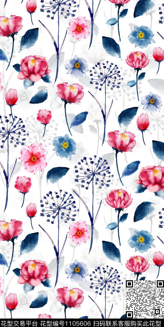 数码华亿平台大牌风花卉数码印花华亿平台下载（图片编号: 1105606） - 瓦栏（Walan）
