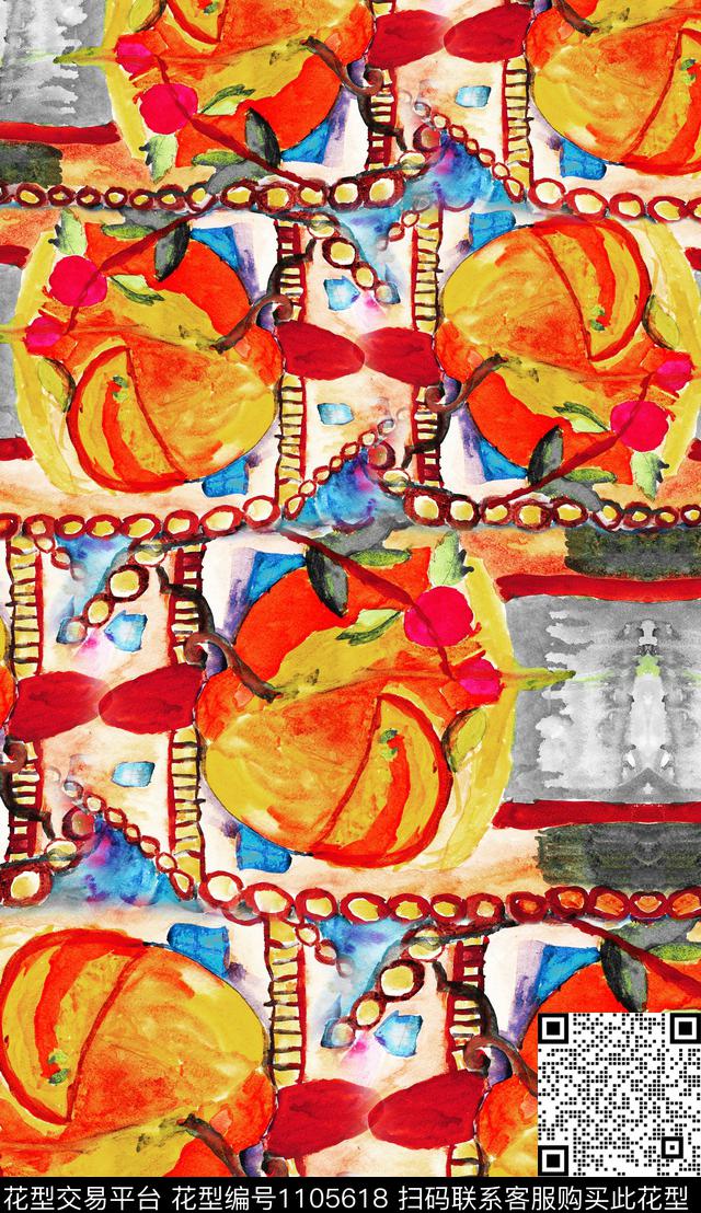 波西米亚几何民族风数码印花华亿平台下载（图片编号: 1105618） - 瓦栏（Walan）