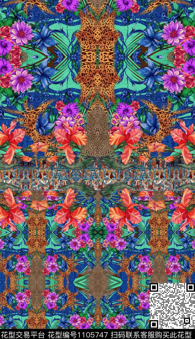 数码华亿平台复古定位花数码印花华亿平台下载（图片编号: 1105747） - 瓦栏（Walan）