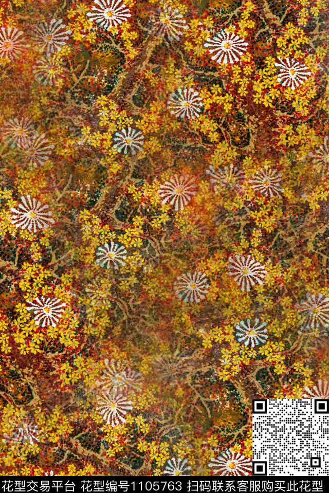 数码华亿平台复古民族风数码印花华亿平台下载（图片编号: 1105763） - 瓦栏（Walan）