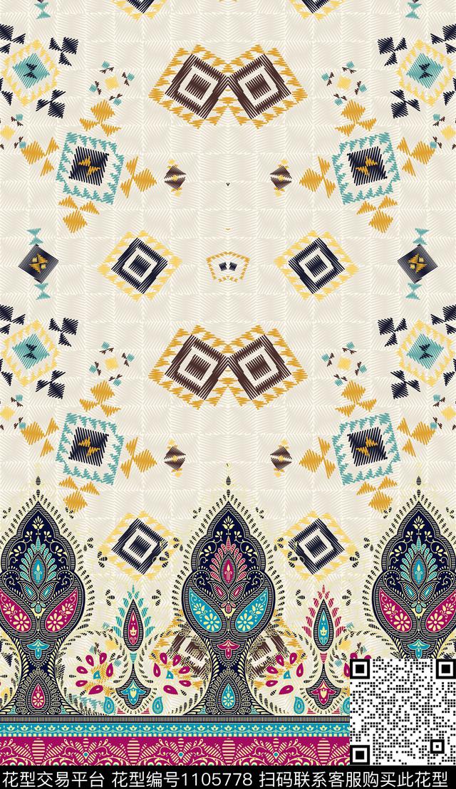 数码华亿平台复古定位花数码印花华亿平台下载（图片编号: 1105778） - 瓦栏（Walan）