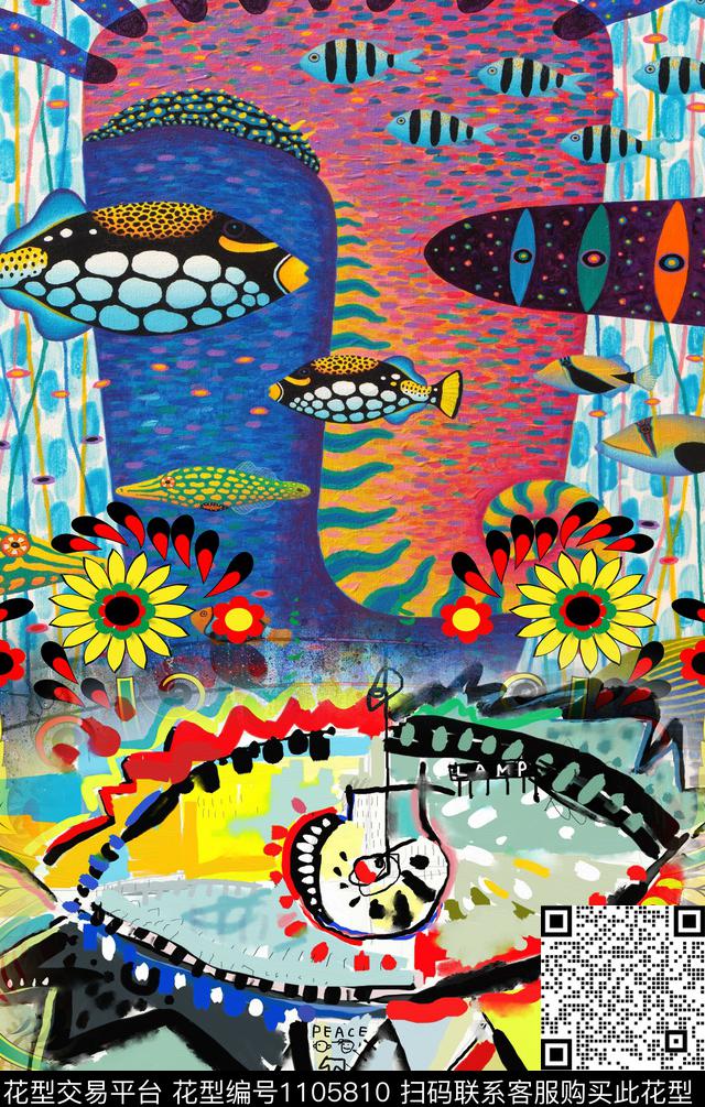 数码华亿平台复古定位花数码印花华亿平台下载（图片编号: 1105810） - 瓦栏（Walan）