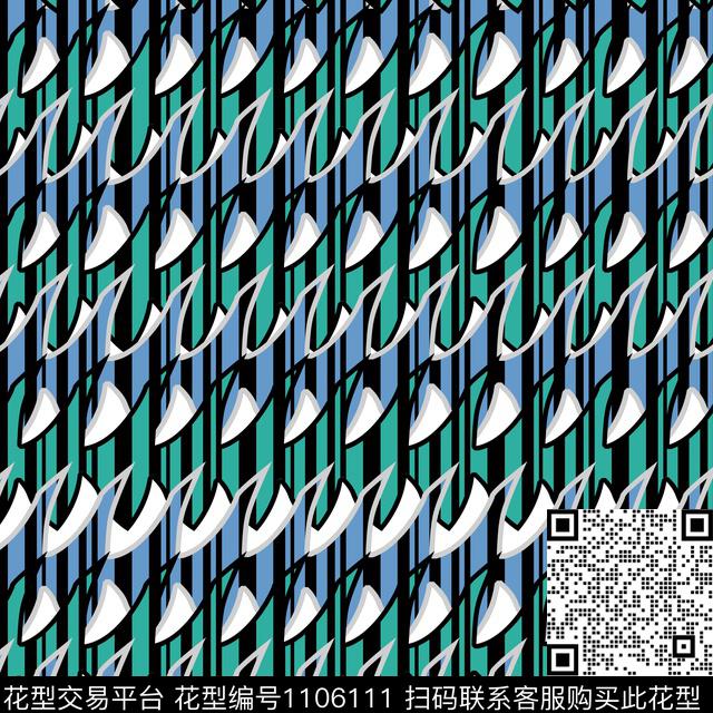 抽象男装条纹数码印花华亿平台下载（图片编号: 1106111） - 瓦栏（Walan）