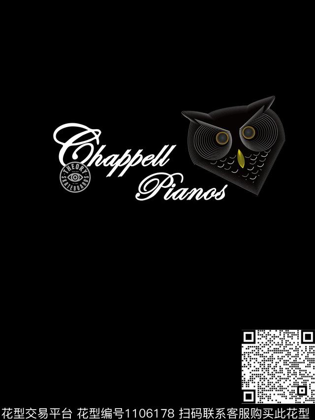 创意猫头鹰动物传统印花华亿平台下载（图片编号: 1106178） - 瓦栏（Walan）