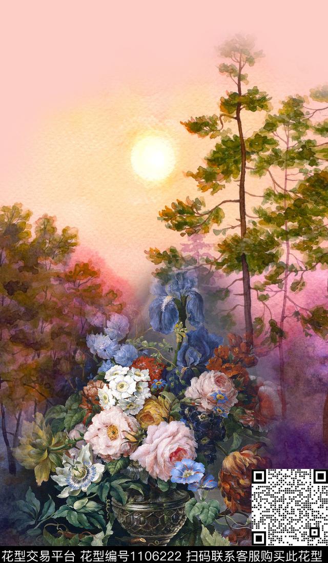 数码华亿平台风景定位定位花数码印花华亿平台下载（图片编号: 1106222） - 瓦栏（Walan）