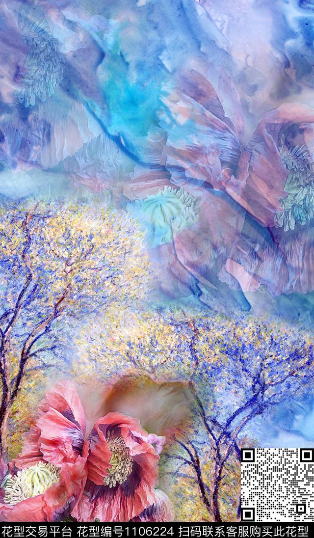 数码华亿平台风景定位定位花数码印花华亿平台下载（图片编号: 1106224） - 瓦栏（Walan）