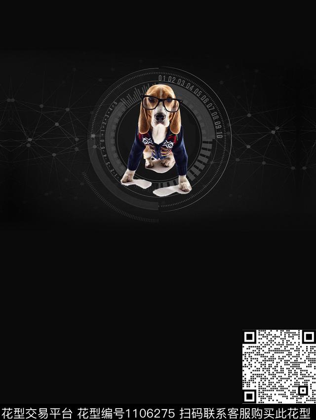 创意动物艺术数码印花华亿平台下载（图片编号: 1106275） - 瓦栏（Walan）