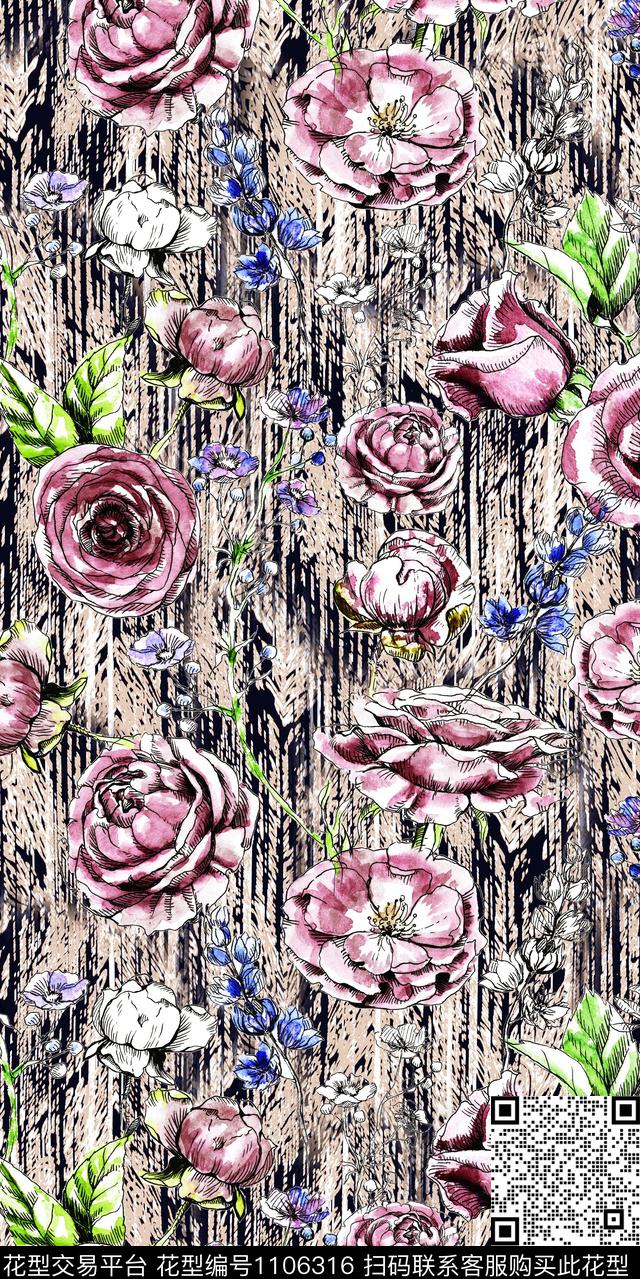 数码华亿平台大牌风民族风数码印花华亿平台下载（图片编号: 1106316） - 瓦栏（Walan）