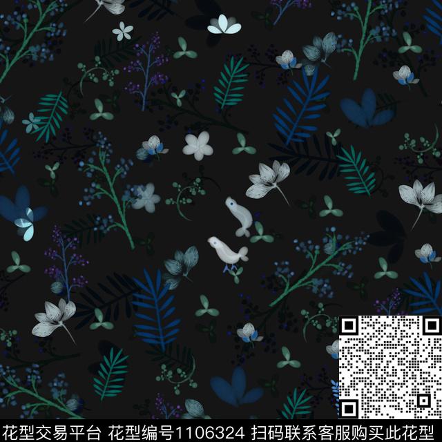 数码华亿平台复古小碎花数码印花华亿平台下载（图片编号: 1106324） - 瓦栏（Walan）