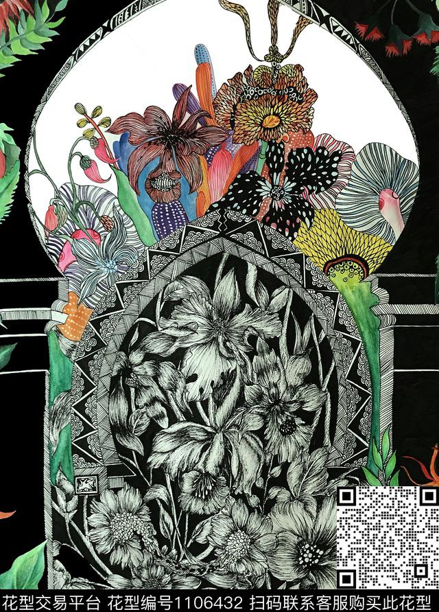 箱包趣味创意传统印花华亿平台下载（图片编号: 1106432） - 瓦栏（Walan）