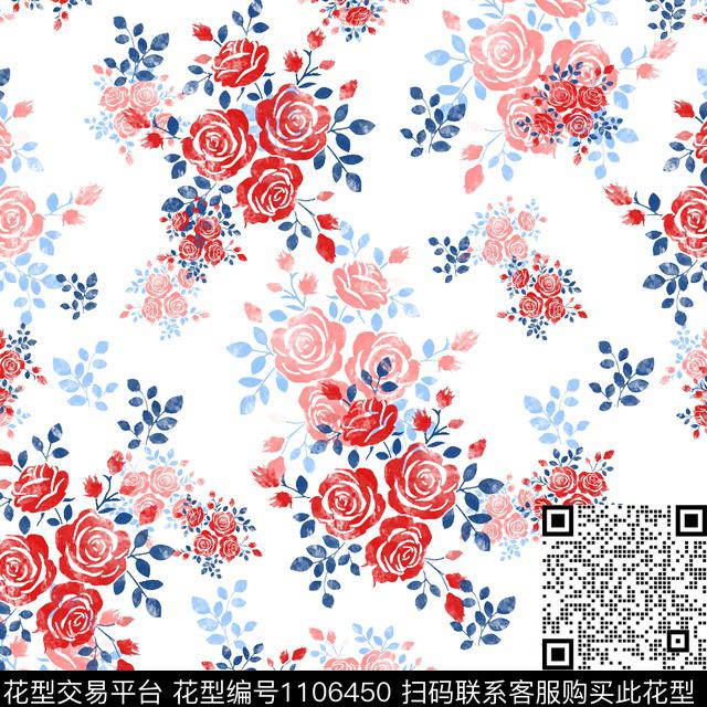 田园数码华亿平台小碎花数码印花华亿平台下载（图片编号: 1106450） - 瓦栏（Walan）