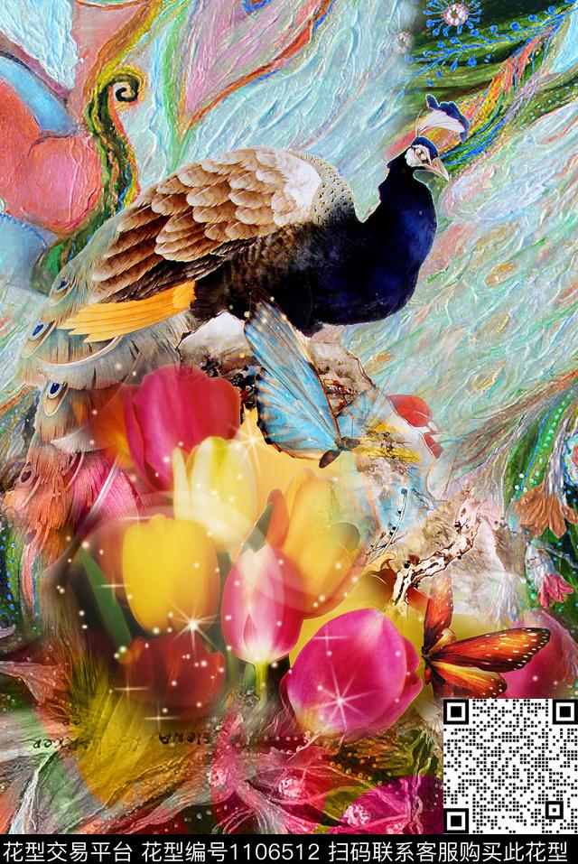 花卉欧洲数码华亿平台数码印花华亿平台下载（图片编号: 1106512） - 瓦栏（Walan）