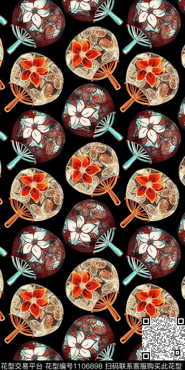 数码华亿平台大牌风民族风数码印花华亿平台下载（图片编号: 1106898） - 瓦栏（Walan）