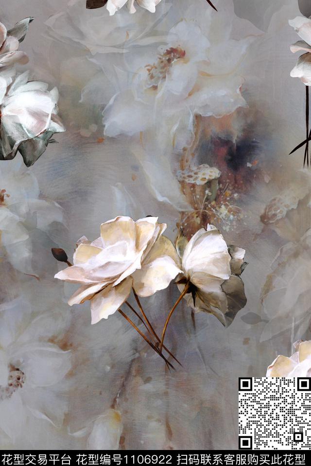 满版散花数码华亿平台大牌风数码印花华亿平台下载（图片编号: 1106922） - 瓦栏（Walan）