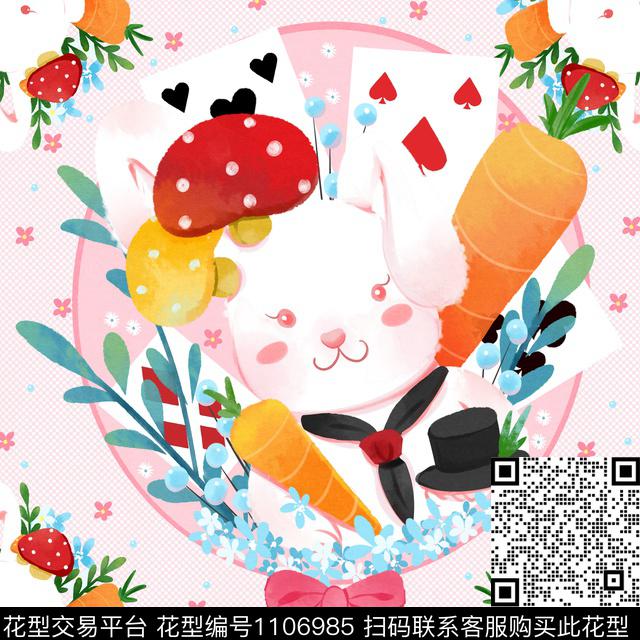 方巾卡通动物插画数码印花华亿平台下载（图片编号: 1106985） - 瓦栏（Walan）