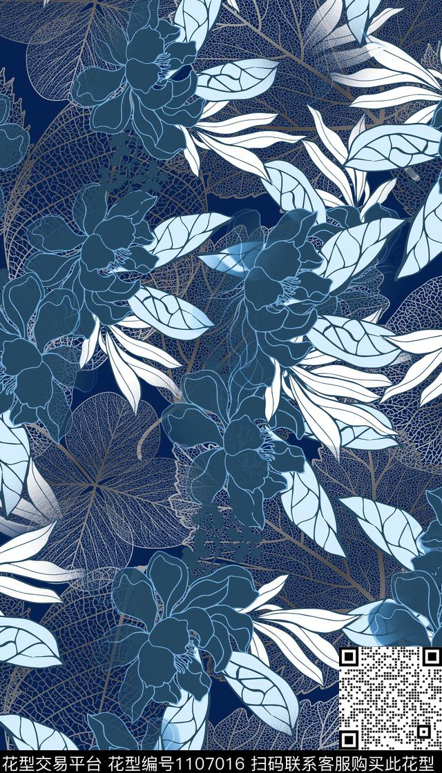 花卉女装卡通数码印花华亿平台下载（图片编号: 1107016） - 瓦栏（Walan）