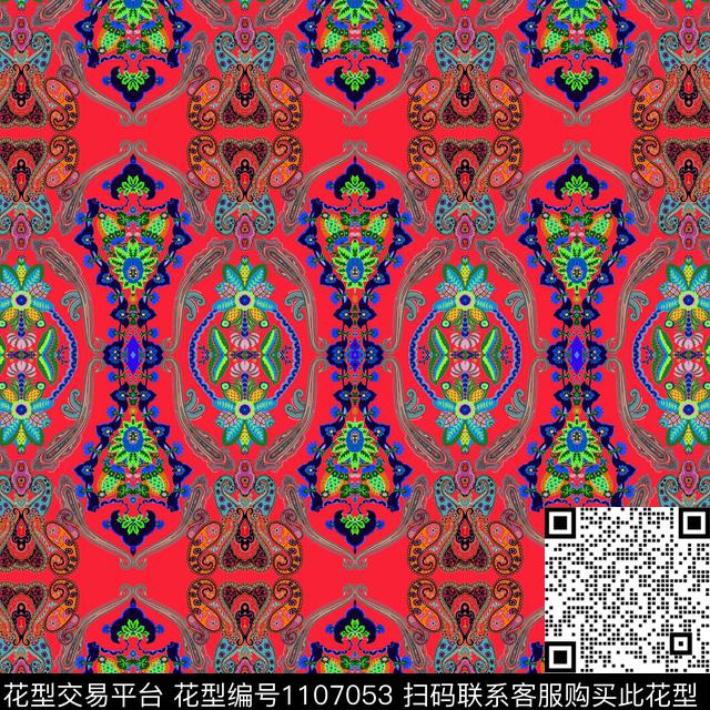 数码华亿平台复古休闲数码印花华亿平台下载（图片编号: 1107053） - 瓦栏（Walan）