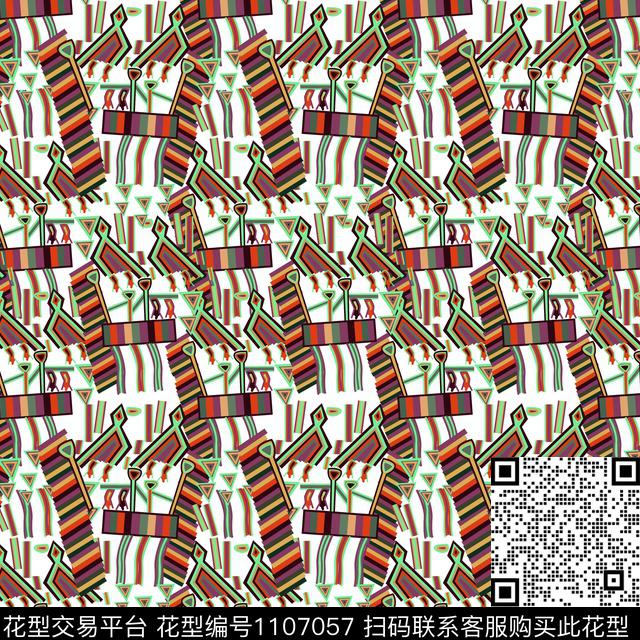 数码华亿平台复古休闲数码印花华亿平台下载（图片编号: 1107057） - 瓦栏（Walan）