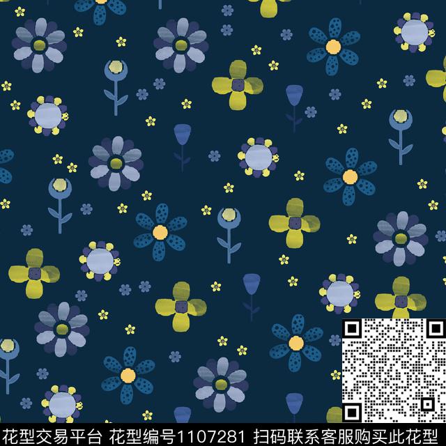 数码华亿平台小碎花复古数码印花华亿平台下载（图片编号: 1107281） - 瓦栏（Walan）