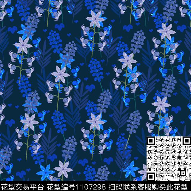 数码华亿平台小碎花复古数码印花华亿平台下载（图片编号: 1107298） - 瓦栏（Walan）