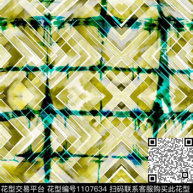 格子复古纹理数码印花华亿平台下载（图片编号: 1107634） - 瓦栏（Walan）