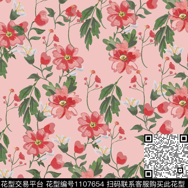 数码华亿平台小碎花复古数码印花华亿平台下载（图片编号: 1107654） - 瓦栏（Walan）