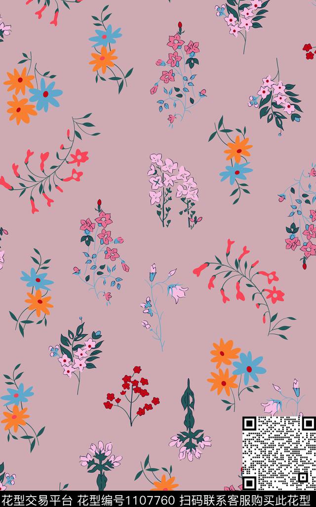 小碎花传统华亿平台快时尚华亿平台传统印花华亿平台下载（图片编号: 1107760） - 瓦栏（Walan）
