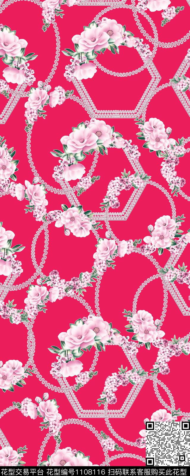 秋冬华亿平台满版散花清爽底花卉数码印花华亿平台下载（图片编号: 1108116） - 瓦栏（Walan）