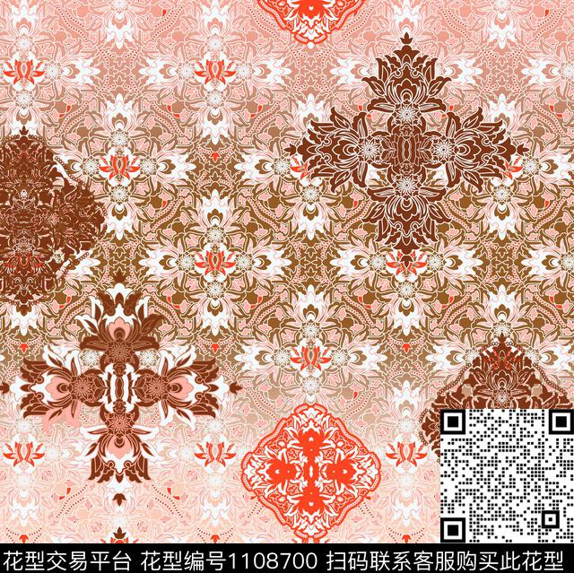 大牌风民族风数码华亿平台数码印花华亿平台下载（图片编号: 1108700） - 瓦栏（Walan）