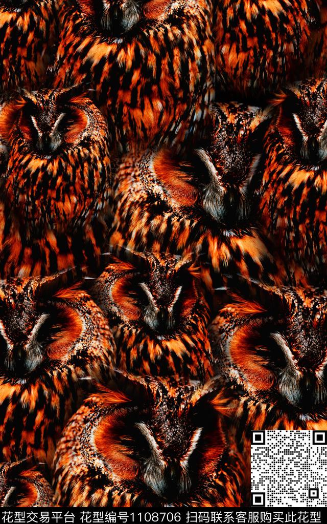 动物纹数码华亿平台抽象数码印花华亿平台下载（图片编号: 1108706） - 瓦栏（Walan）