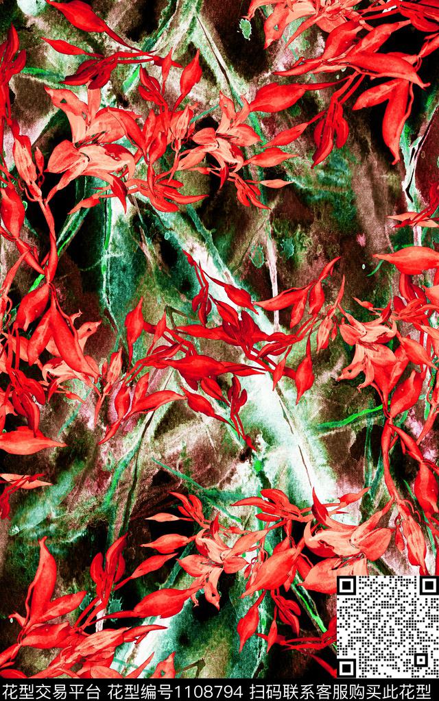 肌理数码华亿平台抽象数码印花华亿平台下载（图片编号: 1108794） - 瓦栏（Walan）