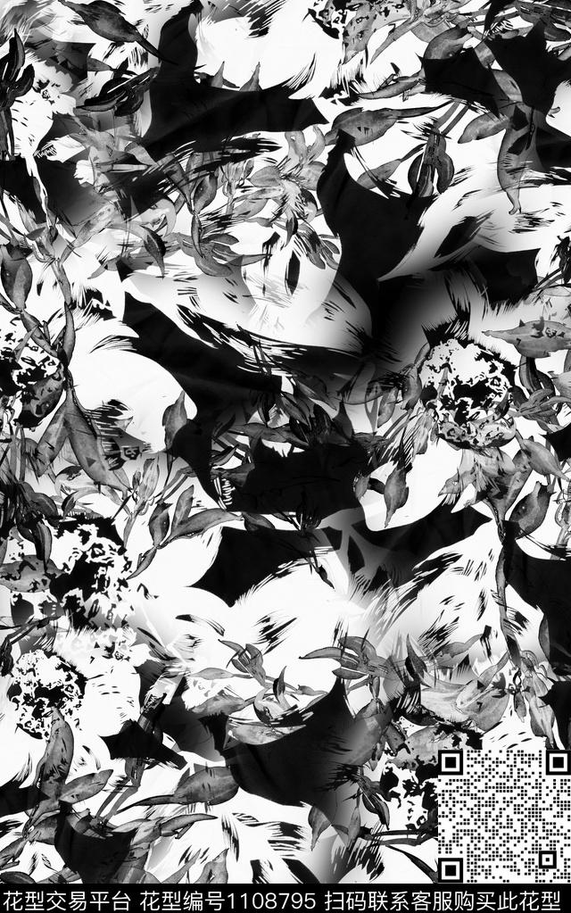 肌理数码华亿平台黑白华亿平台数码印花华亿平台下载（图片编号: 1108795） - 瓦栏（Walan）