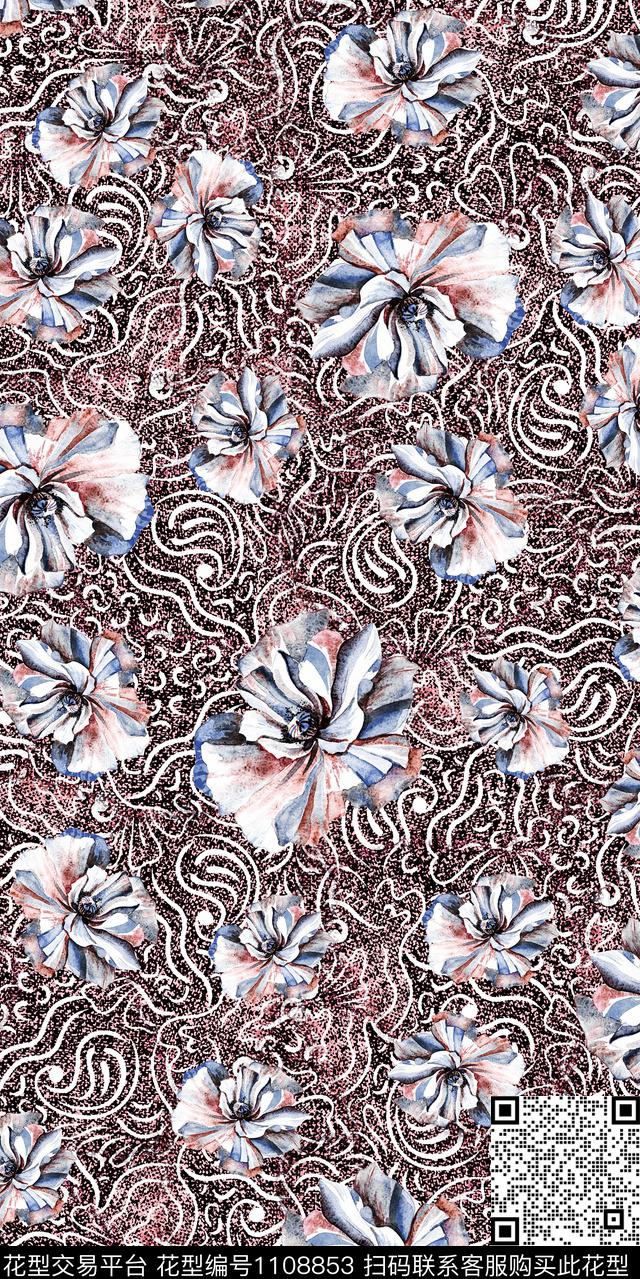 民族风数码华亿平台数码印花华亿平台下载（图片编号: 1108853） - 瓦栏（Walan）