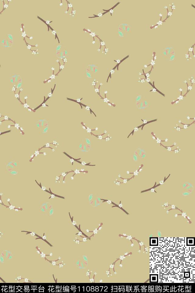 植物印花小碎花传统印花华亿平台下载（图片编号: 1108872） - 瓦栏（Walan）