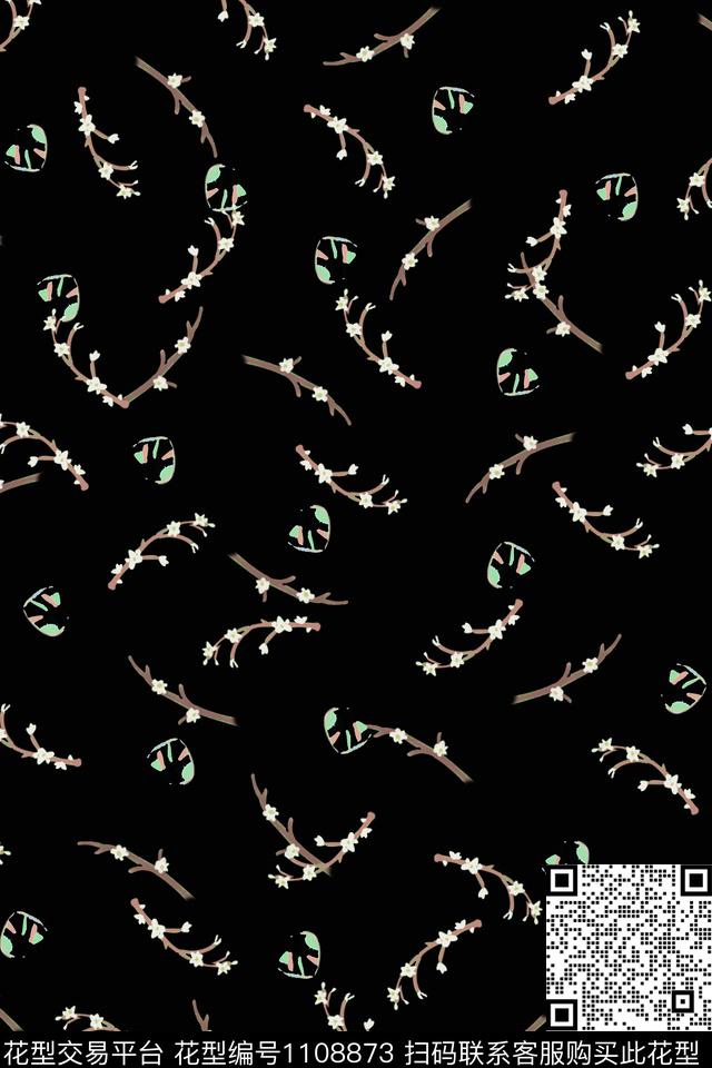 植物印花小碎花传统印花华亿平台下载（图片编号: 1108873） - 瓦栏（Walan）