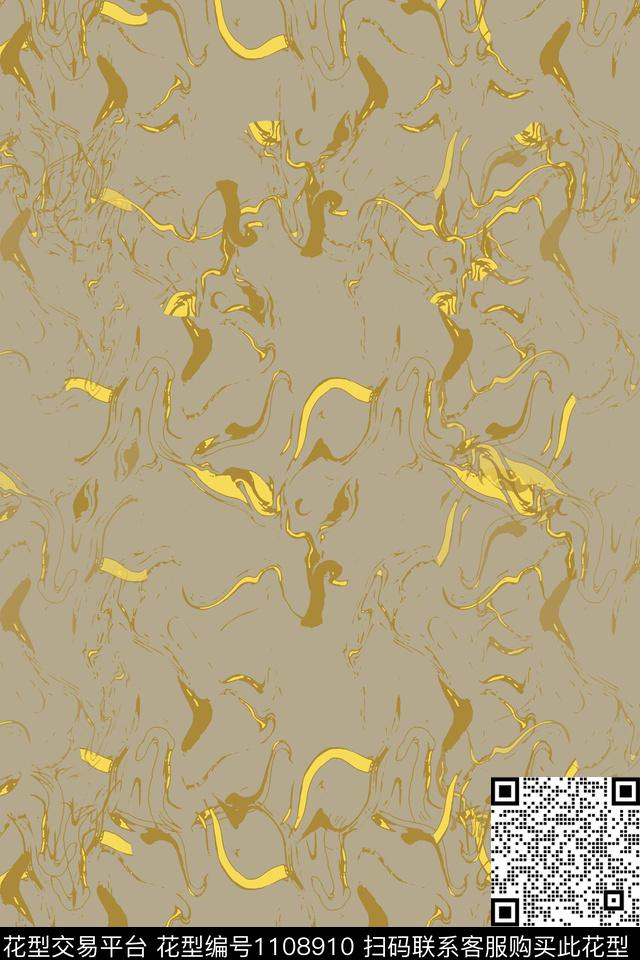 肌理图案抽象手绘线条笔触数码印花华亿平台下载（图片编号: 1108910） - 瓦栏（Walan）
