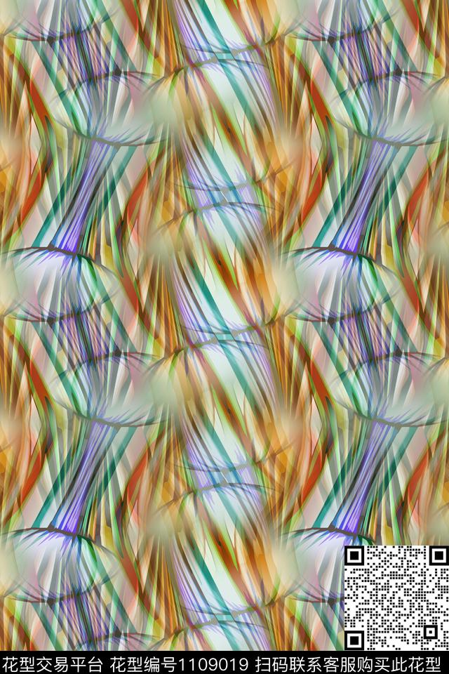 男装休闲花卉径庭迷彩手绘涂鸦图案数码印花华亿平台下载（图片编号: 1109019） - 瓦栏（Walan）