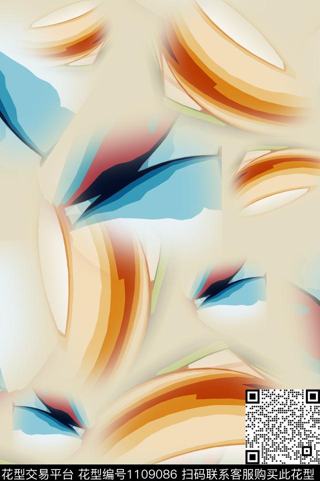 径庭迷彩渐变色彩抽象数码印花华亿平台下载（图片编号: 1109086） - 瓦栏（Walan）