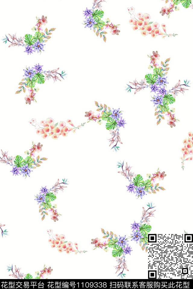 满版散花小碎花数码华亿平台数码印花华亿平台下载（图片编号: 1109338） - 瓦栏（Walan）