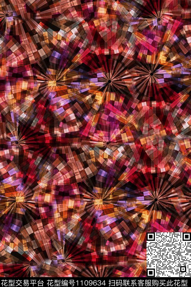 肌理抽象休闲数码印花华亿平台下载（图片编号: 1109634） - 瓦栏（Walan）