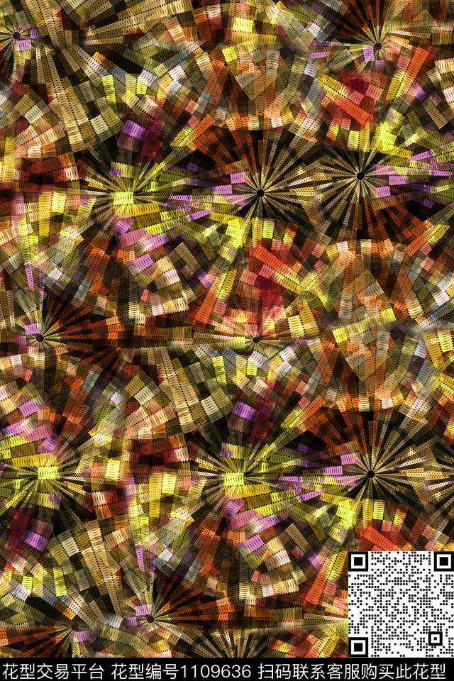 肌理抽象休闲数码印花华亿平台下载（图片编号: 1109636） - 瓦栏（Walan）