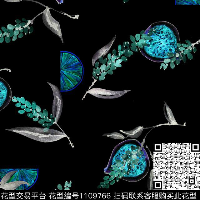 水彩花卉休闲蔬果数码印花华亿平台下载（图片编号: 1109766） - 瓦栏（Walan）