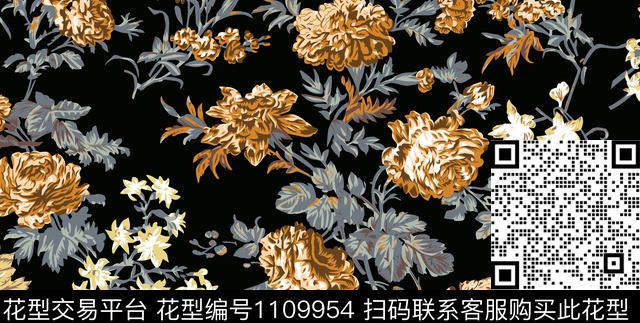 民族花卉田园小碎花传统印花华亿平台下载（图片编号: 1109954） - 瓦栏（Walan）