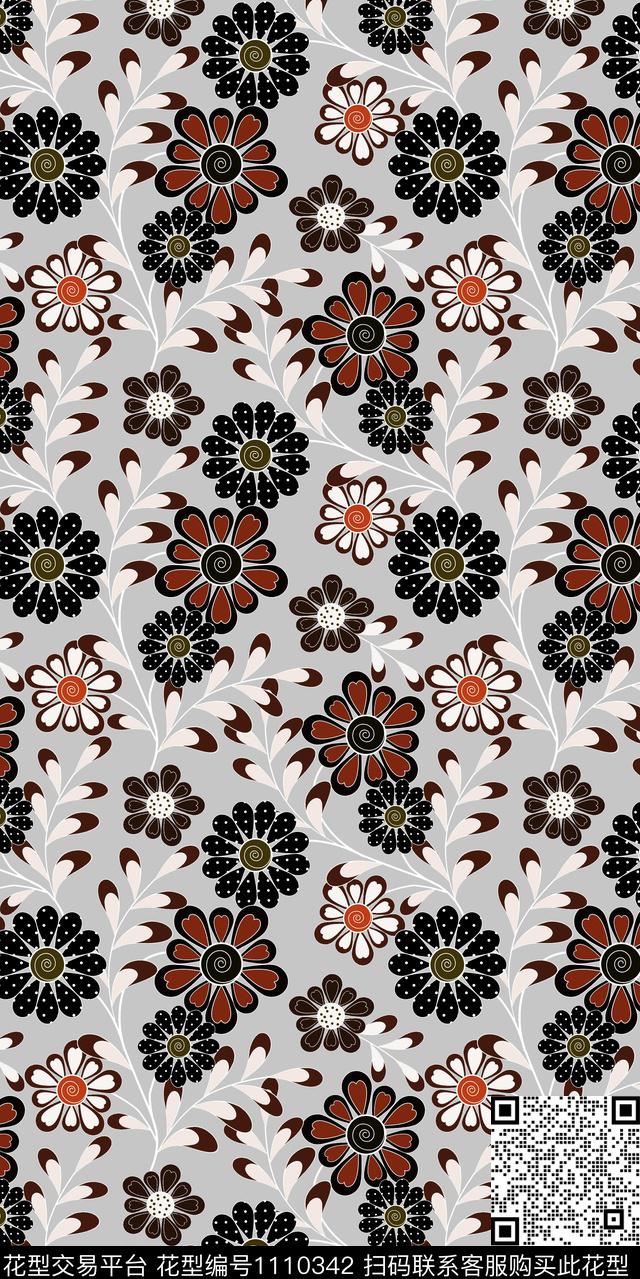 大牌风民族风数码华亿平台数码印花华亿平台下载（图片编号: 1110342） - 瓦栏（Walan）