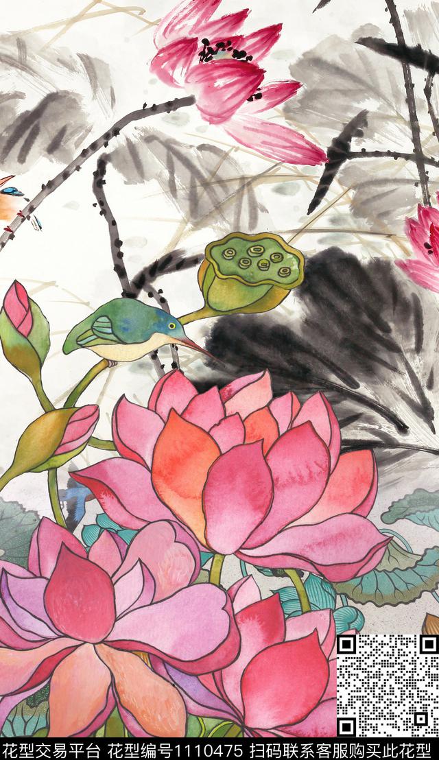 定位花民族风数码华亿平台数码印花华亿平台下载（图片编号: 1110475） - 瓦栏（Walan）