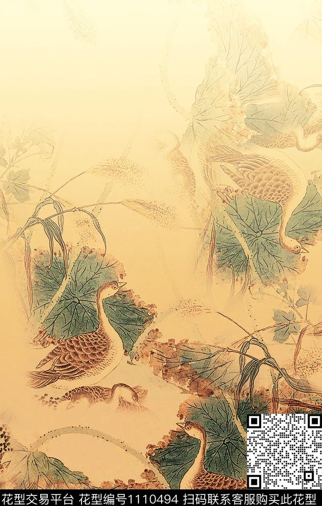 定位花数码华亿平台花卉数码印花华亿平台下载（图片编号: 1110494） - 瓦栏（Walan）