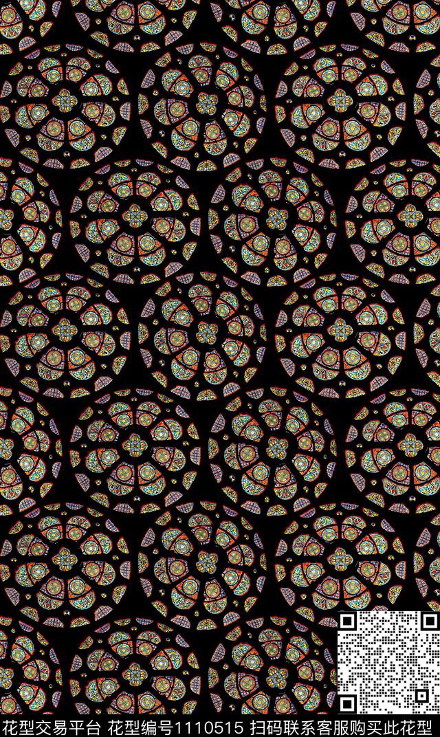 数码华亿平台中老年复古数码印花华亿平台下载（图片编号: 1110515） - 瓦栏（Walan）