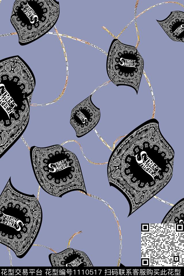 方巾年轻女性珠宝宝石数码印花华亿平台下载（图片编号: 1110517） - 瓦栏（Walan）