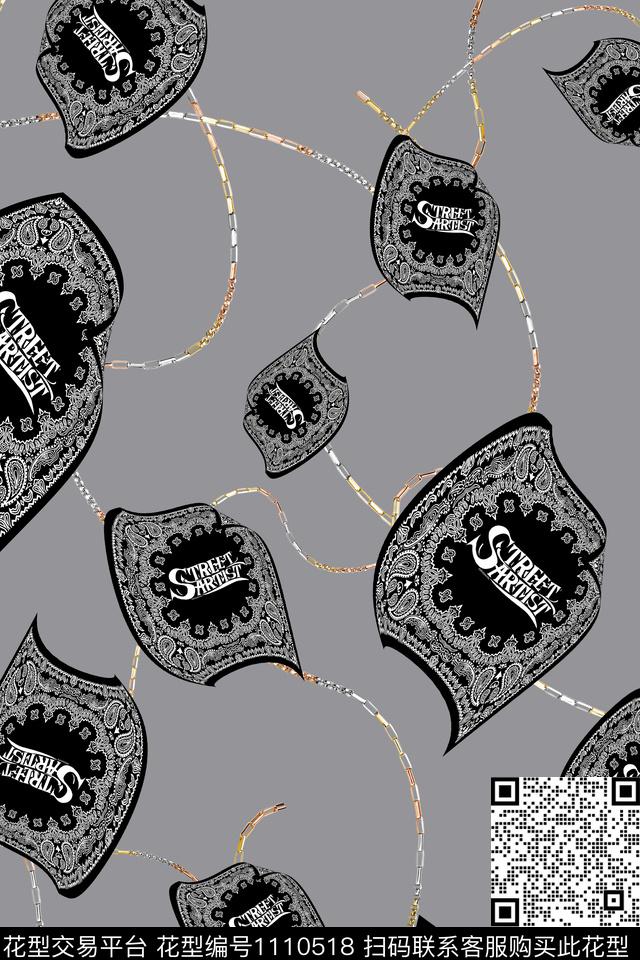 方巾年轻女性珠宝宝石数码印花华亿平台下载（图片编号: 1110518） - 瓦栏（Walan）